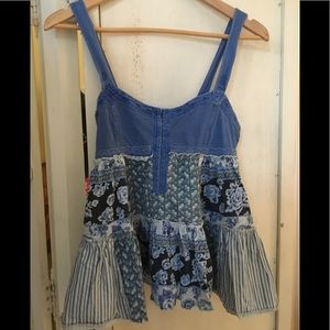FREE PEOPLE Jean sleeveless top